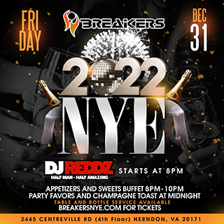 2022 NYE at Breakers Sky Lounge